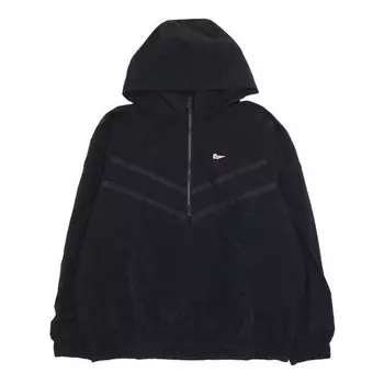 Куртка Nike Heritage Essentials Half-zip Overhead Woven Windbreaker Jacket 'Black', черный