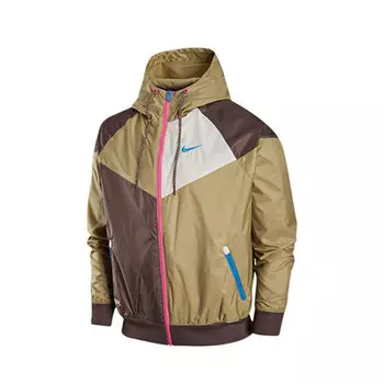 Куртка Nike Hooded Woven Windproof, коричневый