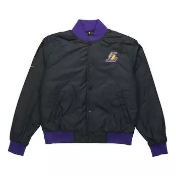 Куртка Nike NBA Los Angeles Lakers Basketball Sports Logo Jacket Purple, фиолетовый