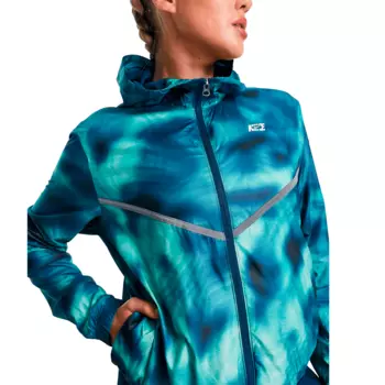 Куртка Nike Running Icon Clash Repel Woven All Over Print, синий