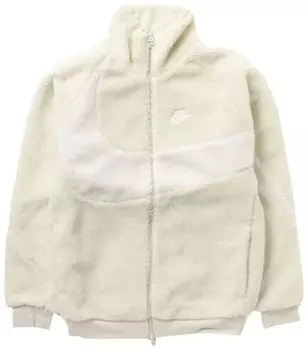 Куртка Nike Sportswear Big Swoosh Reversible Boa Jacket (Asia Sizing) 'Sea Glass/Sail', кремовый