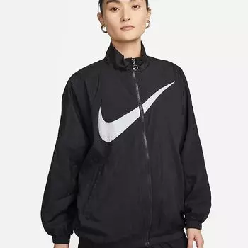 Куртка Nike Sportswear Essential Women's Woven, черный/белый