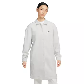 Куртка Nike Sportswear French Terry Coaches, серовато-белый/черный
