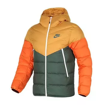 Куртка Nike Sportswear Windrunner Down Fill, оранжевый/зеленый