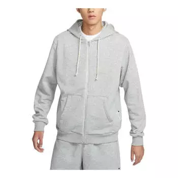 Куртка Nike Standard Issue Dri-FIT Full-Zip Basketball Hoodie Asia Sizing 'Dark Grey Heather', серый