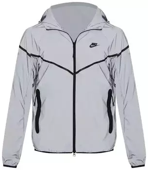 Куртка Nike Tech Woven Flash Jacket 'Reflect Silver/Black', серебряный