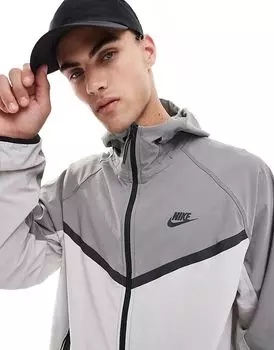 Куртка Nike Tech Zip-Up Woven серого цвета