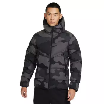 Куртка Nike Therma-Fit Windrunner Men's Warm Hooded Camouflage, серый/черный