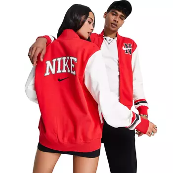 Куртка Nike Unisex Retro Collegiate Varsity In University, красный
