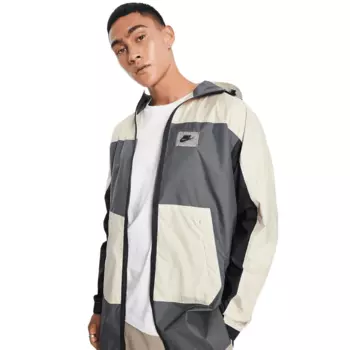 Куртка Nike Utility Colour Block Hooded, серый/бежевый
