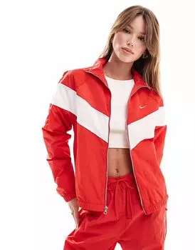Куртка Nike Windrunner Track, красный/белый