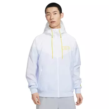 Куртка Nike Windrunner Woven Lined, серо-голубой/белый/желтый