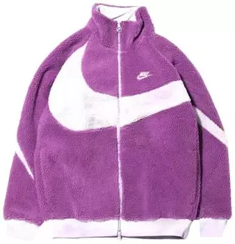 Куртка Nike Women's Big Swoosh Reversible Boa Jacket (Asia Sizing) 'Purple', фиолетовый