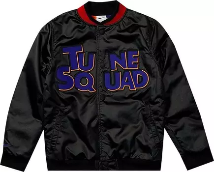 Куртка Nike x Space Jam: A New Legacy Tune Squad Varsity Jacket 'Black/White/Concord', черный