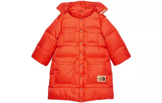 Куртка North Face X Down унисекс оранжевого цвета Gucci, оранжевый