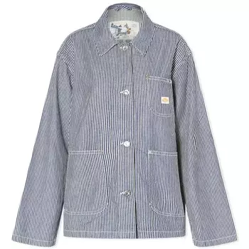 Куртка Nudie Jeans Co Eva Hickory Striped, цвет Blue & Off White