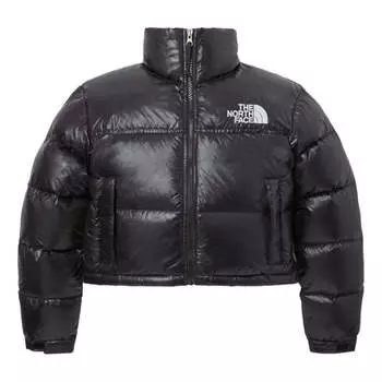 Куртка nuptse short jacket 'black' The North Face, черный