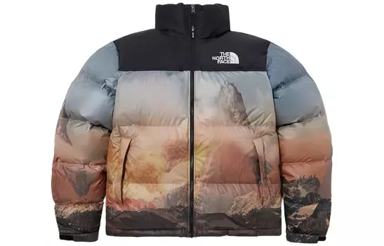 Куртка Nuptse унисекс с принтом по всей поверхности The North Face, цвет All Over Print