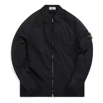 Куртка nylon metal garment dyed over shirt 'black' Stone Island, черный