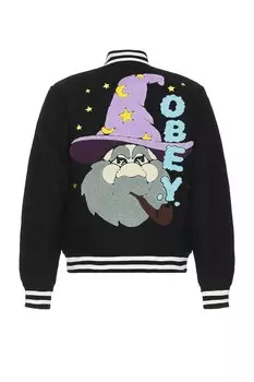 Куртка Obey Wizard Varsity, черный