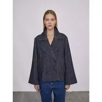 Куртка Object Keily, черный/серый