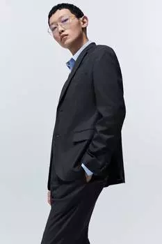 Куртка облегающего кроя H&M, серый