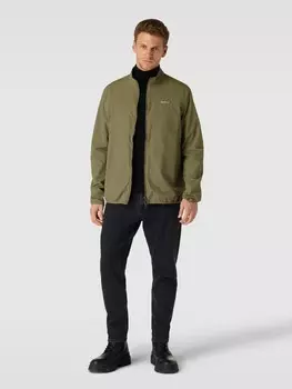 Куртка однотонного дизайна на двусторонней молнии Barbour, оливково-зеленый