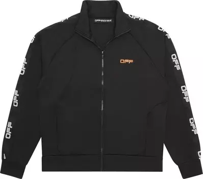 Куртка Off-White Active Track Jacket 'Black/Orange', черный