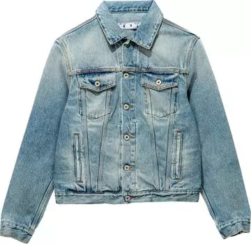 Куртка Off-White Denim Jacket 'Vintage Li', синий