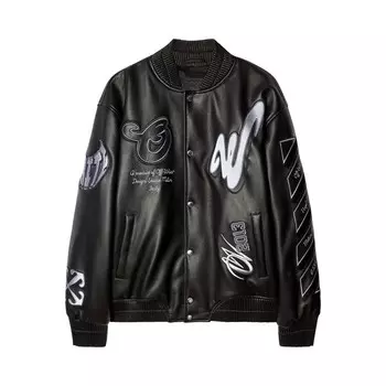 Куртка Off-White Dragon Over Varsity Jacket, черный