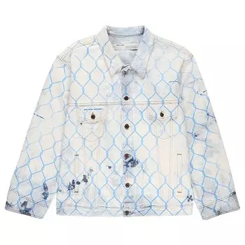 Куртка Off-White Fence Jean Jacket Blue, синий