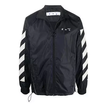 Куртка Off-White FW21 Logo Printing Windproof Jacket Ordinary Version Black
