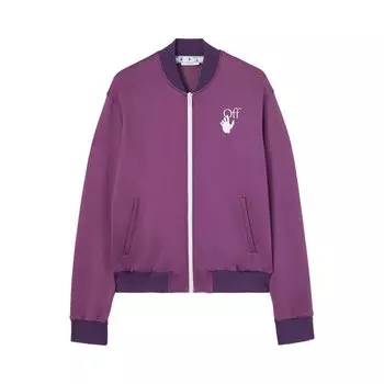 Куртка Off-White Hand Off Logo Track Jacket, фиолетовый