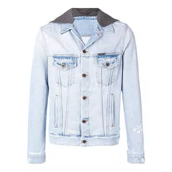 Куртка OFF-WHITE hooded Jacket Version Blue, мультиколор