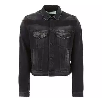 Куртка Off White Impressionism Denim Jacket 'Black', черный