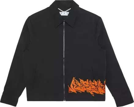 Куртка Off-White Neen Harrington Jacket 'Black', черный