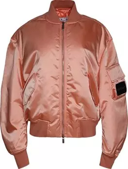 Куртка Off-White Nylon Bomber Jacket 'Peach Orange', оранжевый