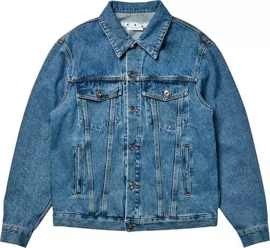 Куртка Off-White Skate Denim Jacket 'Medium Blue', синий