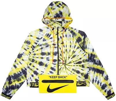 Куртка Off-White x Nike Women's NRG AOP Jacket 'Volt', разноцветный
