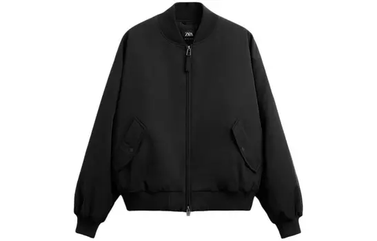 Куртка ограниченной серии Year Of The Dragon для мужчин, черная Zara, черный