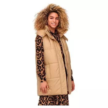 Куртка Only Demy Padded Waistcoat, зеленый