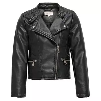 Куртка Only Konfreya Faux Leather, черный