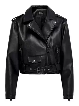 Куртка Only ONLLOUIE FAUX LEAHTER BIKER OTW, черный