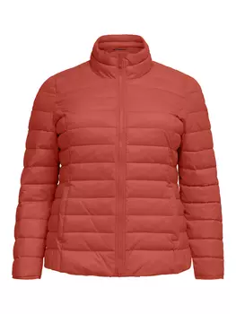 Куртка ONLY Wattierte Puffer Stepp Plus Size bergren, красный