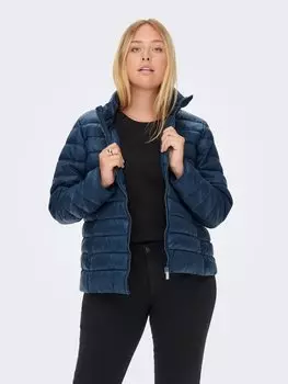 Куртка ONLY Wattierte Puffer Stepp Plus Size bergren, темно синий