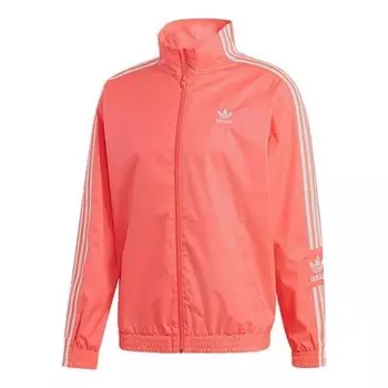 Куртка originals zipper casual sports jacket flash red Adidas, красный