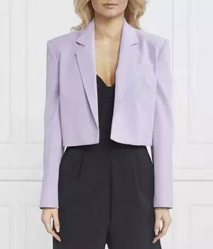 Куртка от Элианны Спенсер Cropped fit Pinko, лавандовый