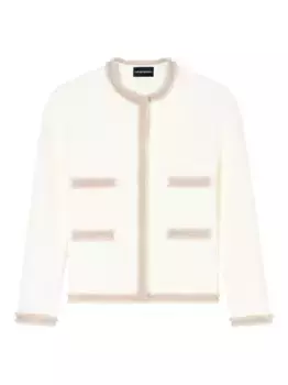 Куртка Ottoman с бахромой EMPORIO ARMANI, белый