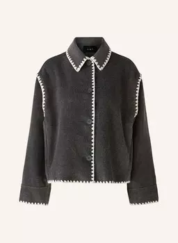 Куртка oui, темно-серый/экрю