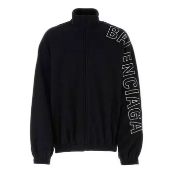 Куртка outline tracksuit jacket 'black' Balenciaga, черный